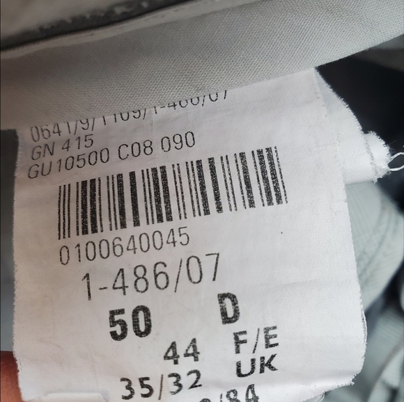 Meyer Men's Pants Chino Casual Gray Stretch Cotton Flat Front Straight Sz 35x28 - Picture 9 of 12